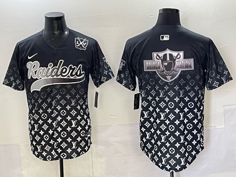 Men 2025 Oakland Raiders Blank Black Nike Limited NFL Jersey 015